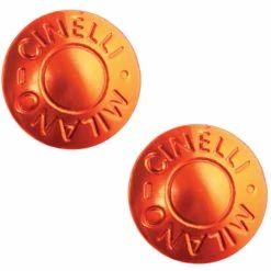 Rubans de cintre Soldes -Rubans de cintre Soldes Cinelli Milano Road Handlebar End Plugs Bar Ends Orange CNA55OR