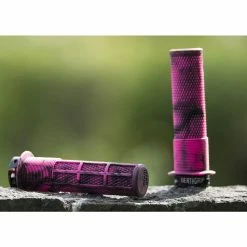 Poignée DMR Brendog Death -Rubans de cintre Soldes DMR Brendog Death Grip Bar Grips Marble Pink DMR G BREN THICK MP