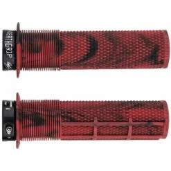 Poignée DMR Brendog Death -Rubans de cintre Soldes DMR Brendog Death Grip Bar Grips Marble Red DMR G BREN THICK MR 2