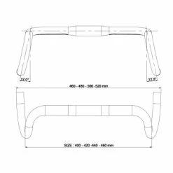 Deda Gravel100 RHM Handlebar 7 Deda Gravel100 RHM Handlebar -Rubans de cintre Soldes Deda Gravel100 RHM Bar Internal Black on Black DBG146 2