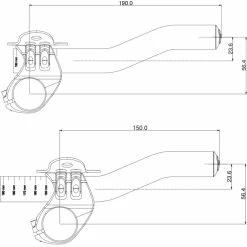 Prolongateurs De Cintre Deda Superzero TT (à Clipser) 7 Prolongateurs De Cintre Deda Superzero TT (à Clipser) -Rubans de cintre Soldes Deda Superzero Clip On TT Extensions Handlebar Spares Black NotSet DTS1 2