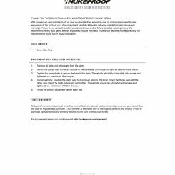 Potence Nukeproof Horizon DM -Rubans de cintre Soldes NP Direct Mount Stem instructions