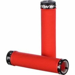 Poignées Nukeproof Neutron Knurled Lock On -Rubans de cintre Soldes Nukeproof Neutron Knurled Lock On Grip Bar Grips Red NotSet 5056097003429 1