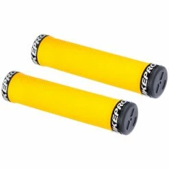 Poignées Nukeproof Neutron Knurled Lock On -Rubans de cintre Soldes Nukeproof Neutron Knurled Lock On Grip Bar Grips Yellow NotSet NP15GRPELMKNYLW 0